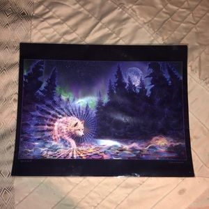 Spirit Wolf Painting by Simon Huck